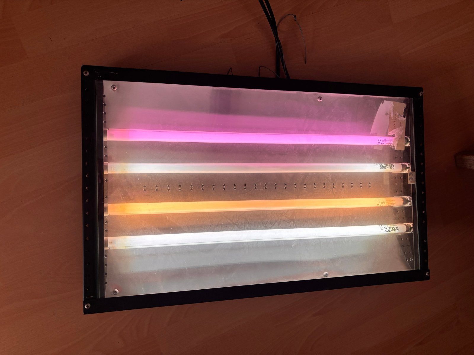 Aquarium T5 Verlichtingsarmatuur – 4x T5 TL – Werkend, Dieren en Toebehoren, Ophalen, Gebruikt, Verlichting of Verwarming