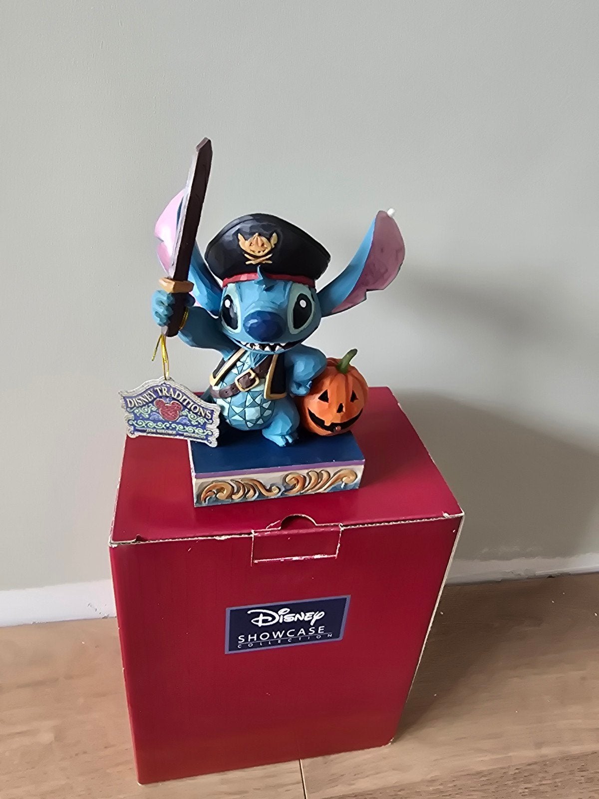 Officieel Disneyland Stitch Beeldje - Piraat met Pompoen, Ophalen of Verzenden