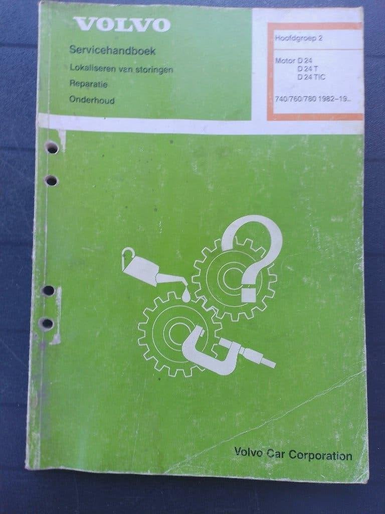 Volvo 740 760 780 dealer werkplaatsboek D24 + T dieselmotor, Boeken, Auto's | Boeken, Ophalen of Verzenden, Gelezen, Volvo