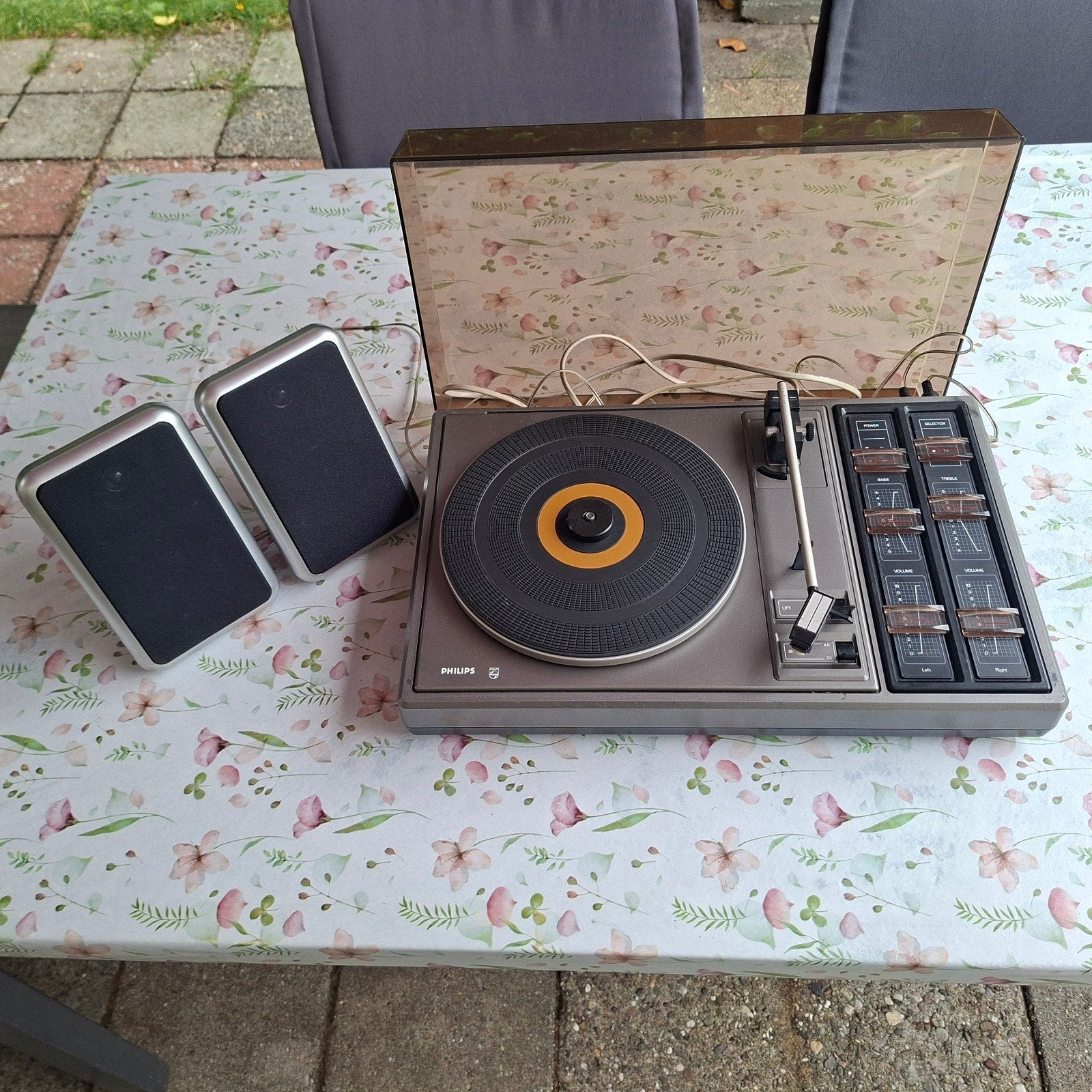 Philips Platenspeler met speakers - Werkend en compleet, Ophalen, Gebruikt, Platenspeler, Philips