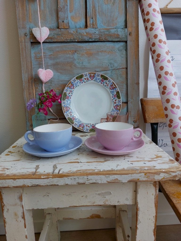 Tof setje vintage servies, Ophalen of Verzenden