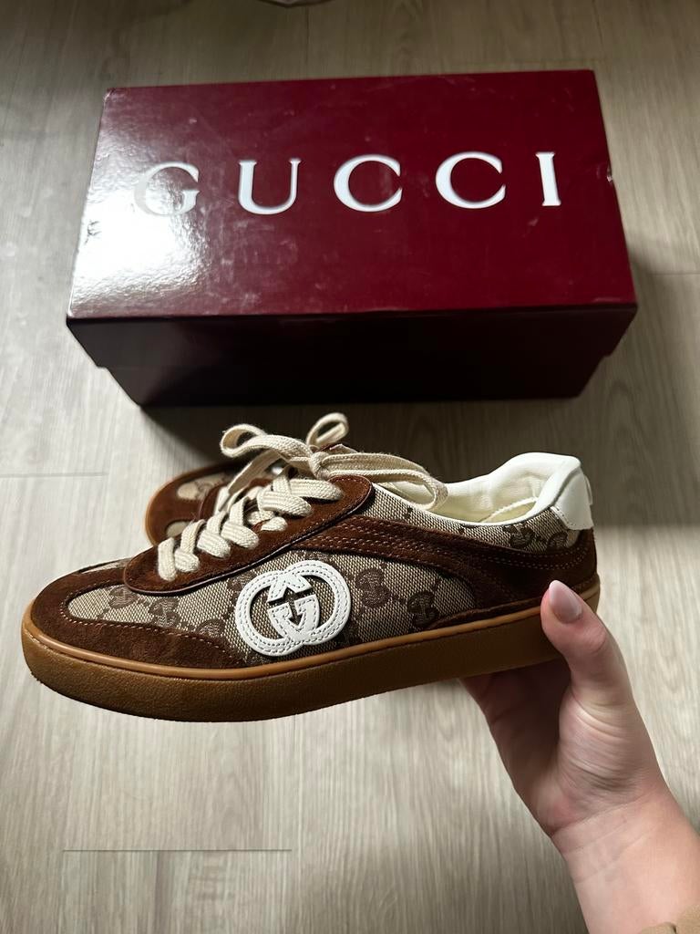 Gucci Sneakers maat 38, Kleding | Dames, Bruin, Nieuw, Ophalen of Verzenden, Sneakers of Gympen