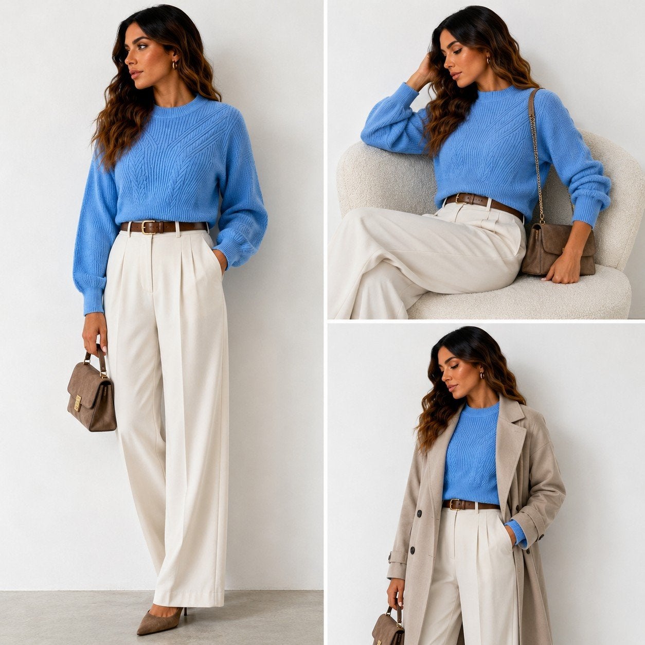 Blauwe Bershka gebreide trui maat s, Kleding | Dames, Truien en Vesten, Blauw, Onbekend, Zo goed als nieuw, Onbekend