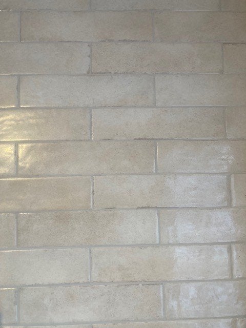 4m2 Wandtegel Tribe 6x24,6 cm havermout beige, Ophalen, Overige materialen, Wandtegels, Nieuw