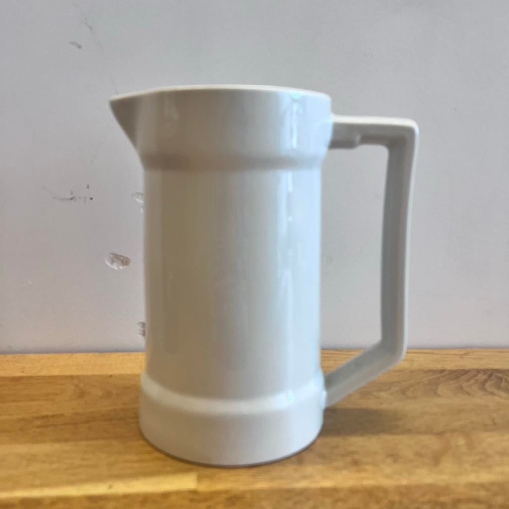 Witte Keramische Kan Deens Design, Ophalen of Verzenden, Keramiek, Overige stijlen, Bord(en)