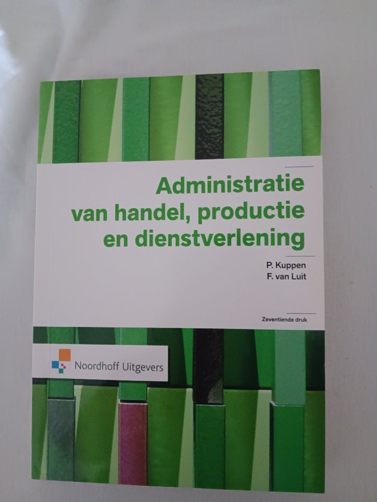Administratie van handel,productie en dienstverlening, Ophalen of Verzenden, Nieuw, Management, P.Kuppen en F. van Luit