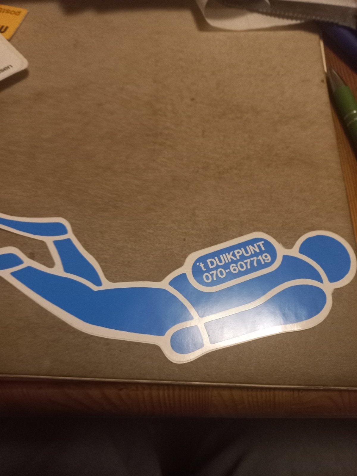 Duikpunt Sticker - Duiker Silhouet, Watersport en Boten, Duiken, Ophalen of Verzenden