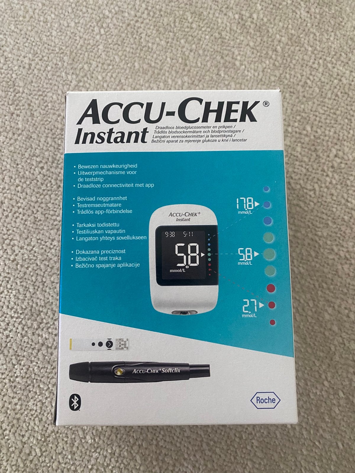 Accu-Chek Instant glucosemeter, Ophalen of Verzenden, Nieuw, Overige typen