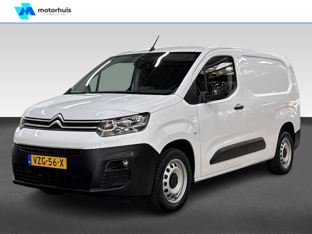 Citroën Berlingo Van XL 1.5 BlueHDi 100PK L2H1 CLUB NAVI PD, Auto's, Bestelauto's, Voorwielaandrijving, 4 cilinders, Citroën, Wit