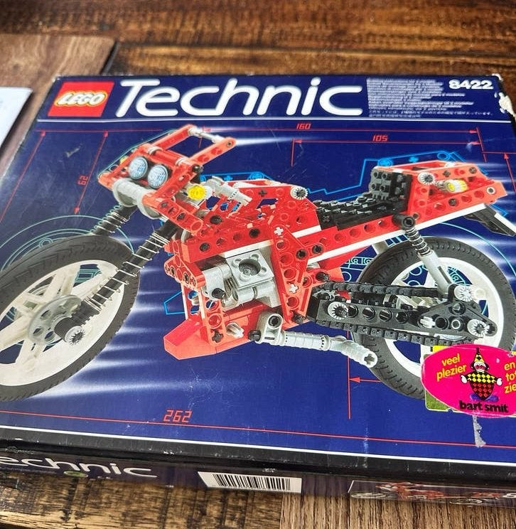 LEGO Technic 8422 Motorfiets (Vintage), Ophalen of Verzenden, Gebruikt, Overige merken
