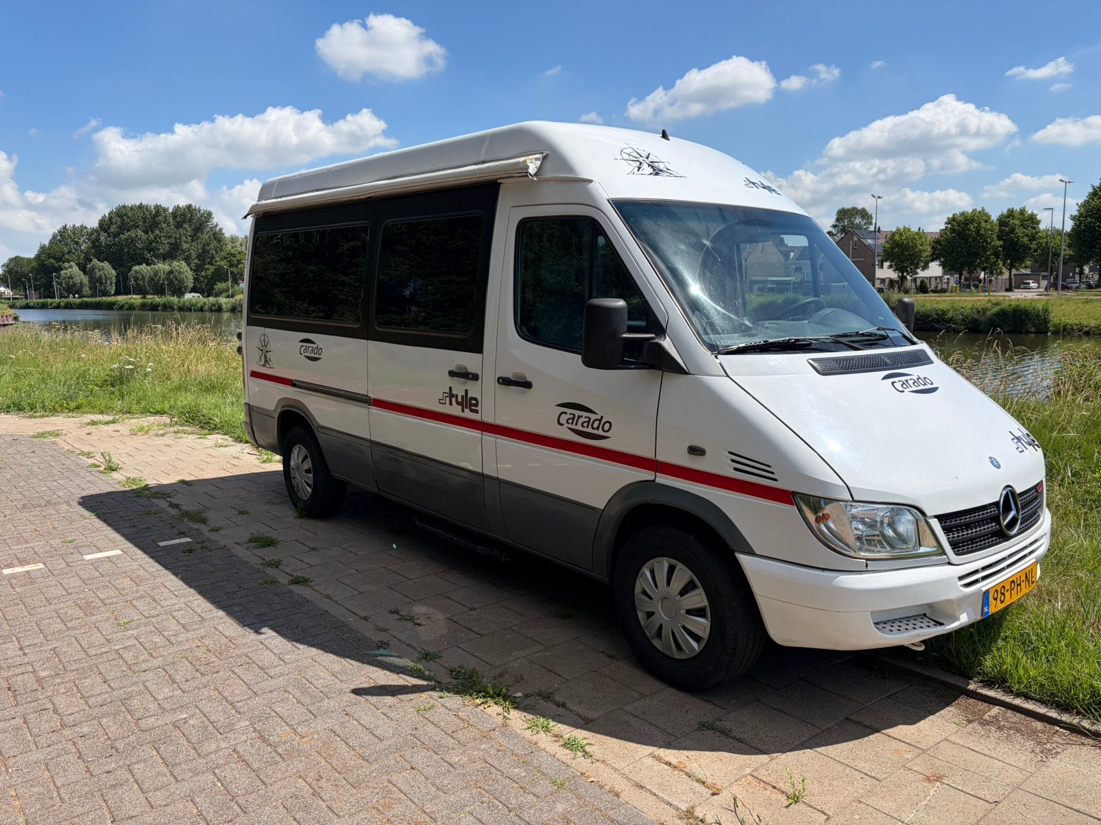 Camperbus Mercedes-Benz Sprinter 308 CDI Combi 2004 Wit, Caravans en Kamperen, Buscamper of Camperbus, Tot en met 2, Particulier