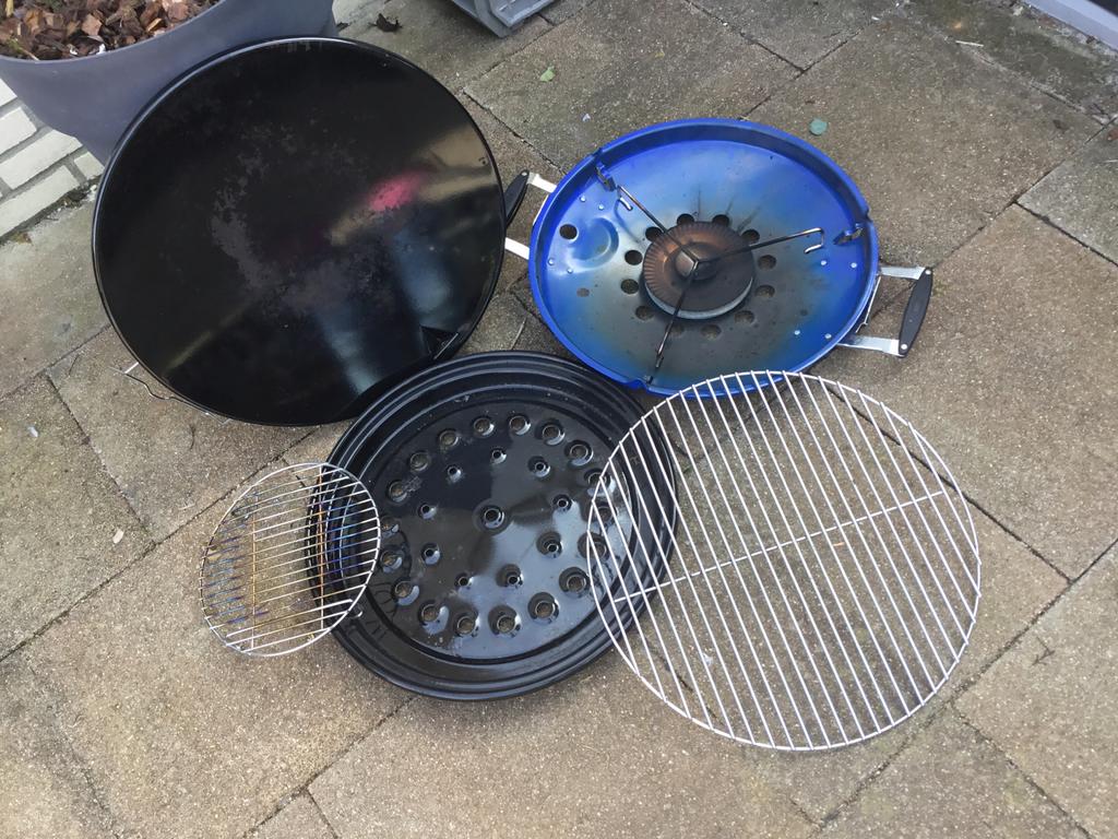 Onderdelen skottelbraai, Ophalen, Gebruikt
