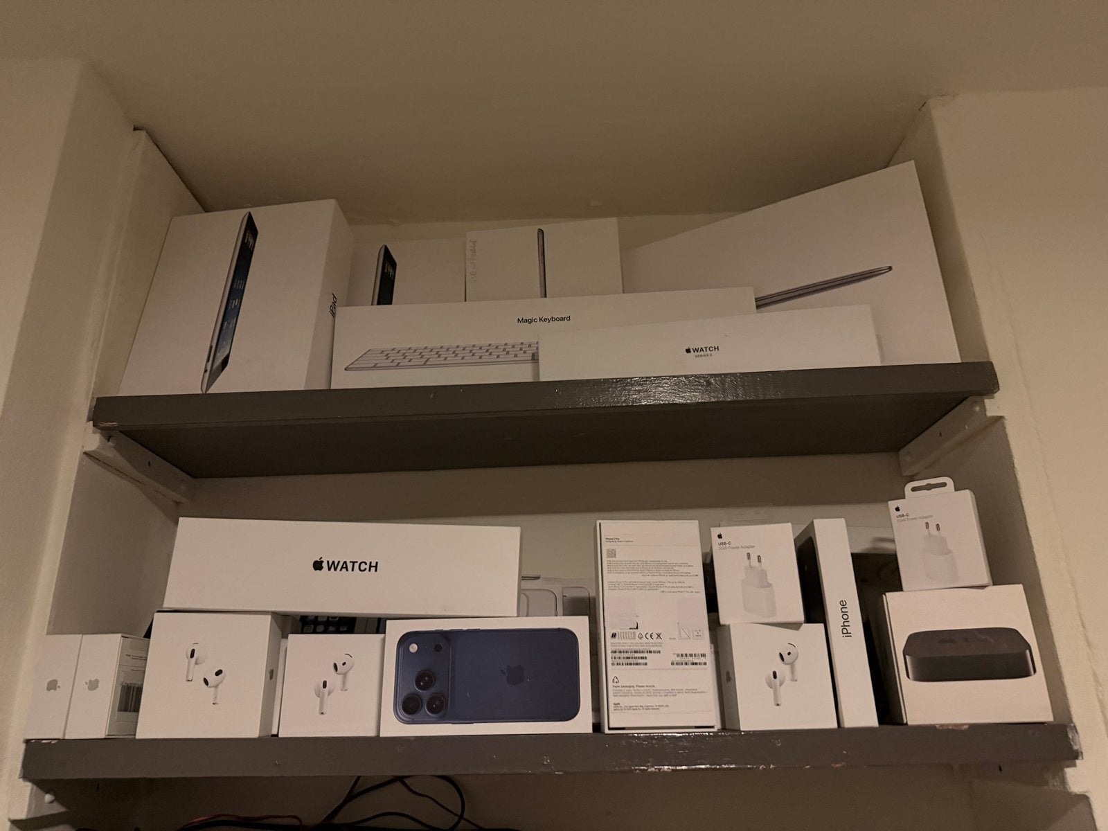 Lege doosje apple apparten, Ophalen