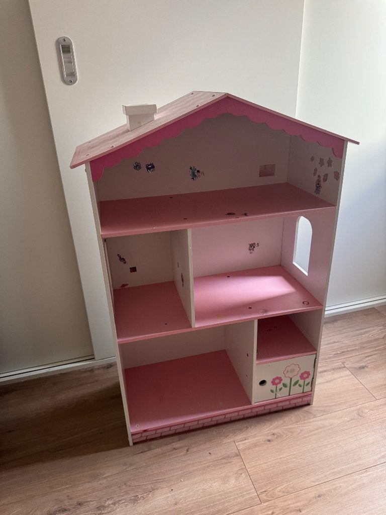 Kinder Boekenkast/poppenhuis, Meerkleurig, Ophalen, Gebruikt, Opbergmeubel