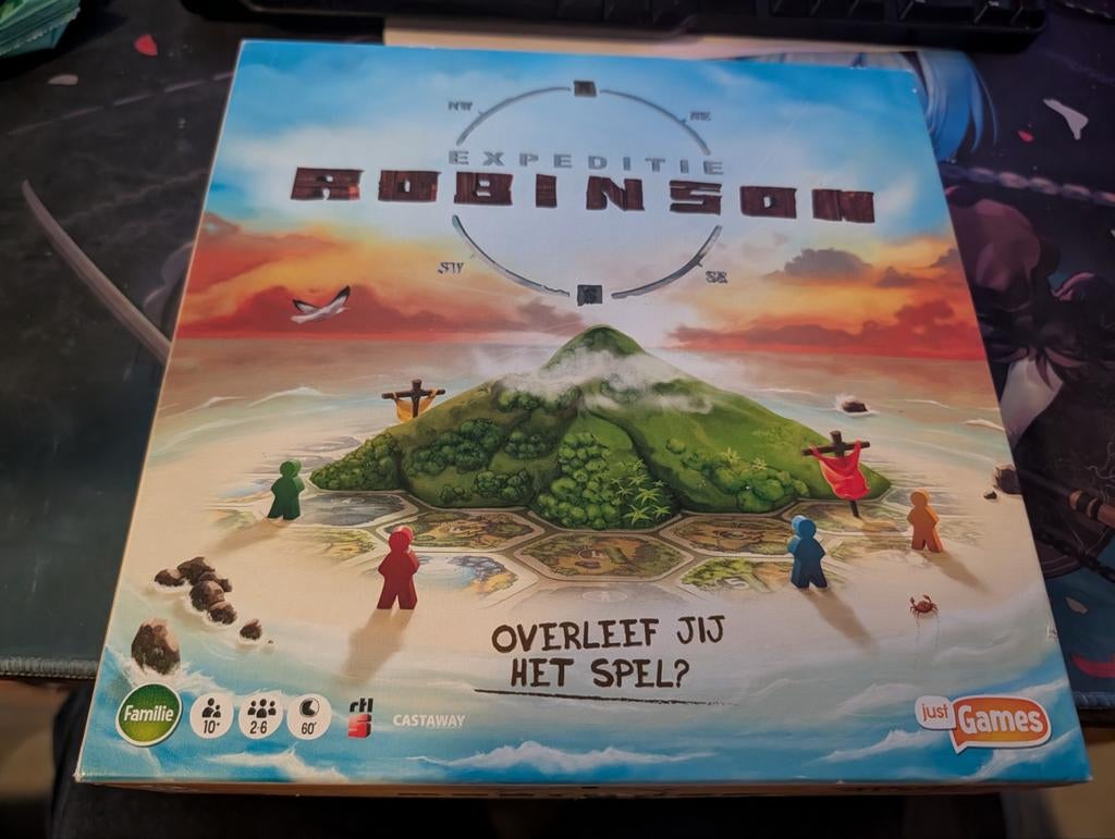 Expeditie Robinson Bordspel - Overleef jij het spel?, Vijf spelers of meer, Ophalen of Verzenden, Zo goed als nieuw, Just Games