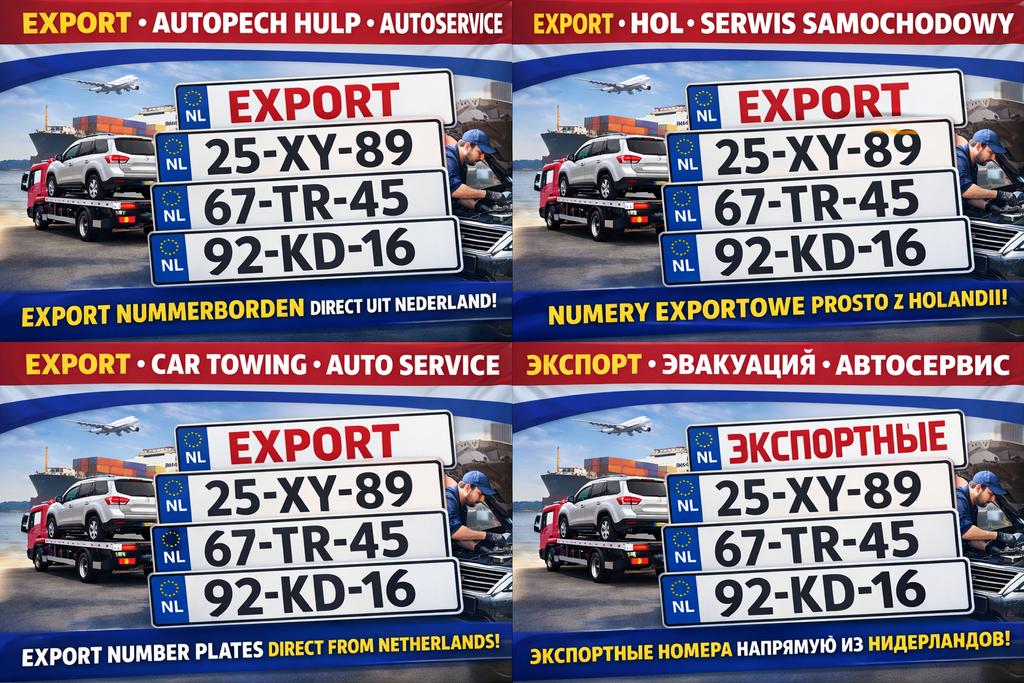 Export kentekenplaten direct uit Nederland Venlo 5928NJ, Ophalen, Nieuw