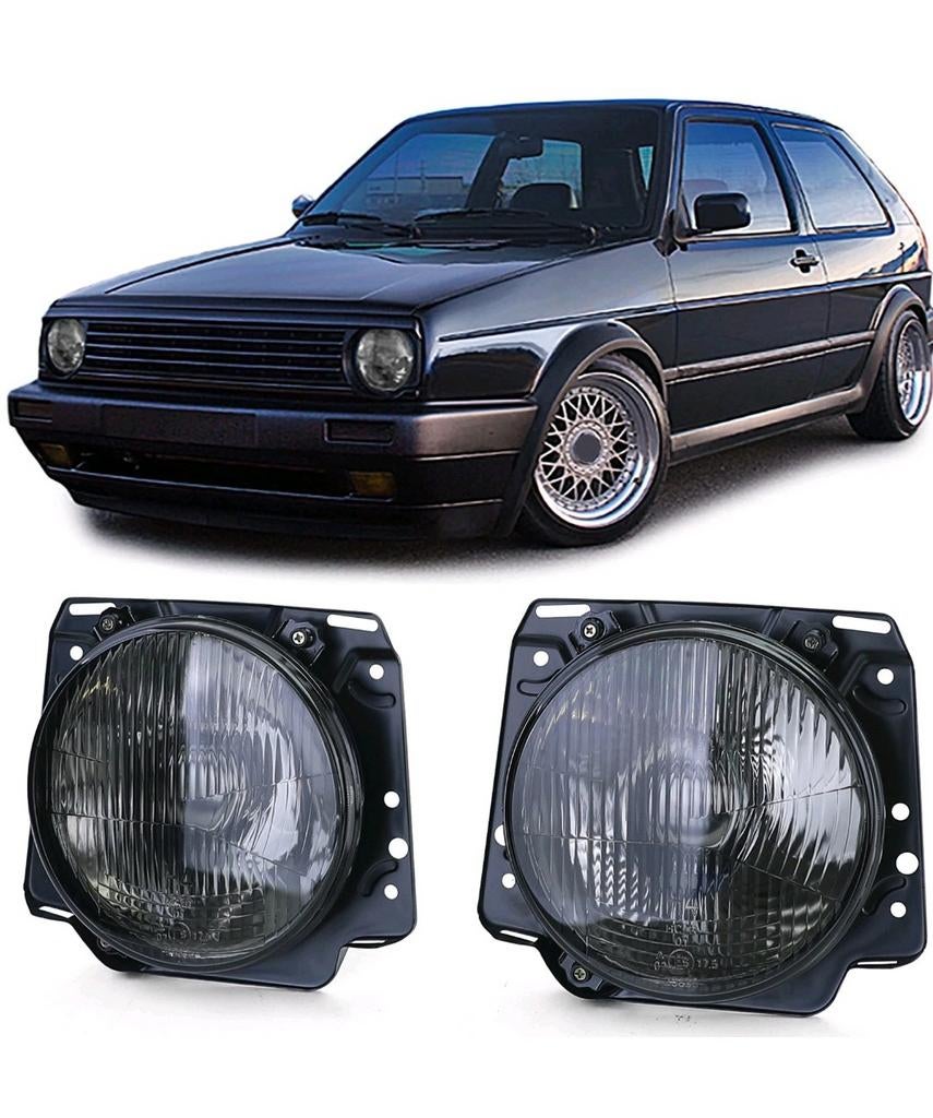 Volkswagen Golf mk2 koplampen smoked, Auto-onderdelen, Ophalen of Verzenden, Nieuw, Volkswagen