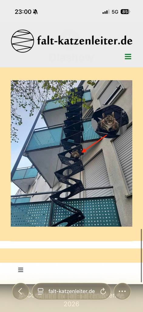Katten ladder 4 meter, Ophalen of Verzenden, Zo goed als nieuw