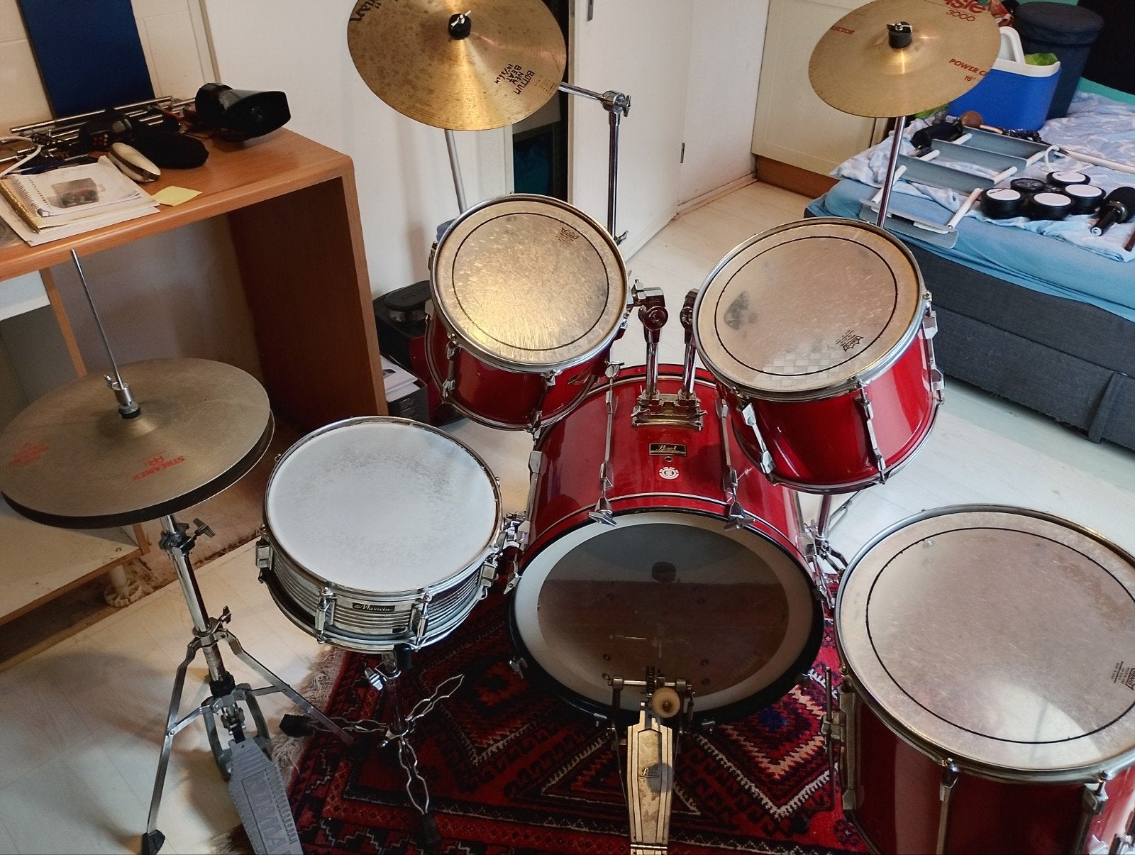 Pearl Export Series Drumstel - Compleet met bekkens, Ophalen of Verzenden, Gebruikt, Pearl