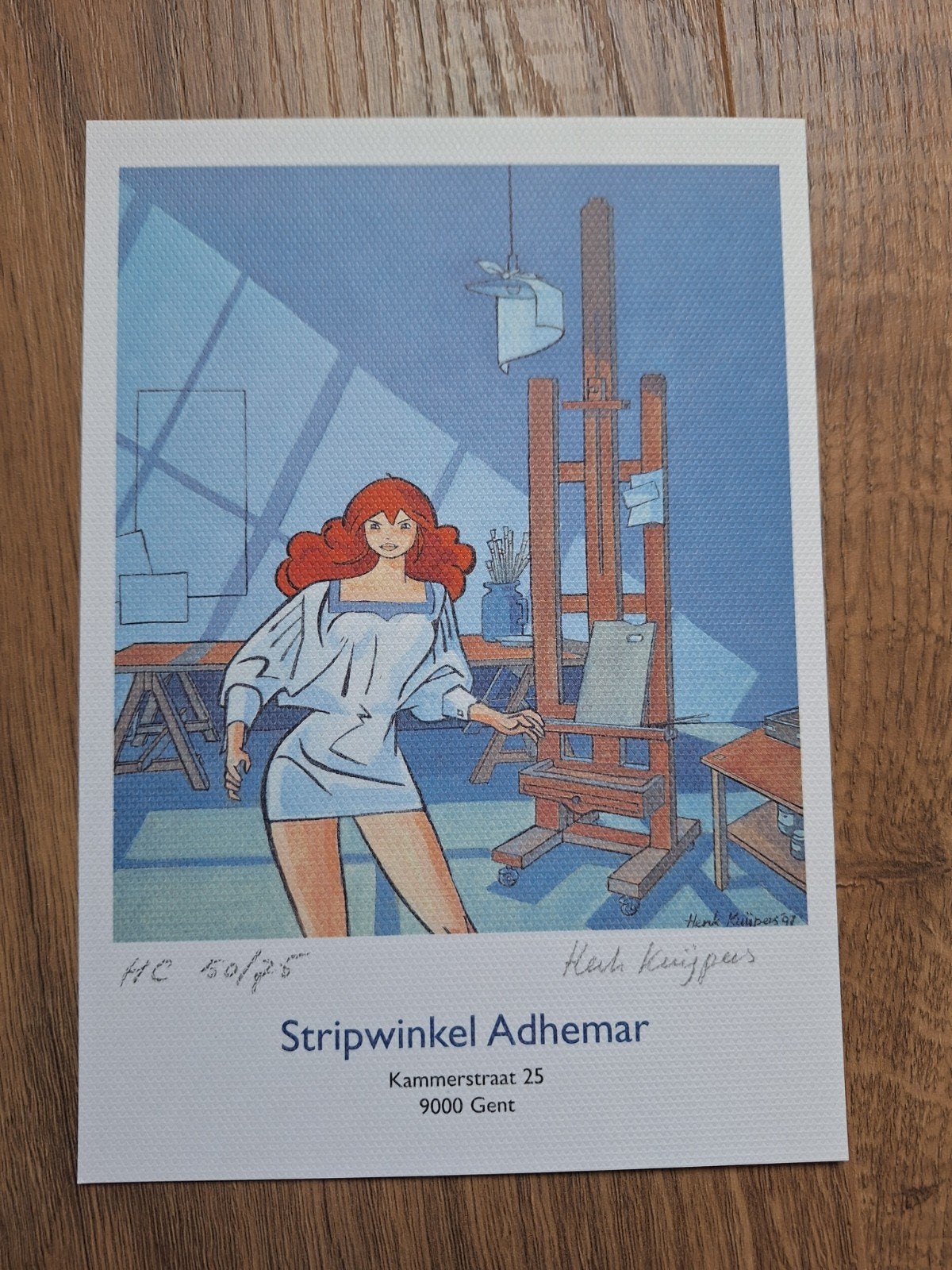 Franka ,Henk Kuijpers prenten ,nieuwjaarskaarten gesigneerd, Eén comic, Verzenden, Europa
