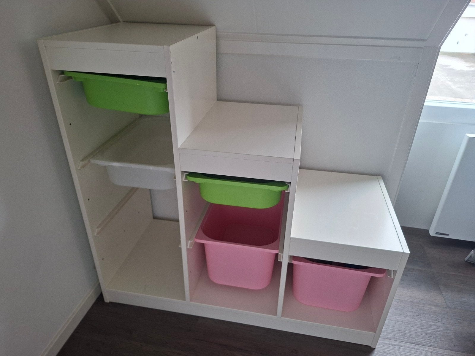 Witte IKEA Trofast kast met 6 bakken, Ophalen