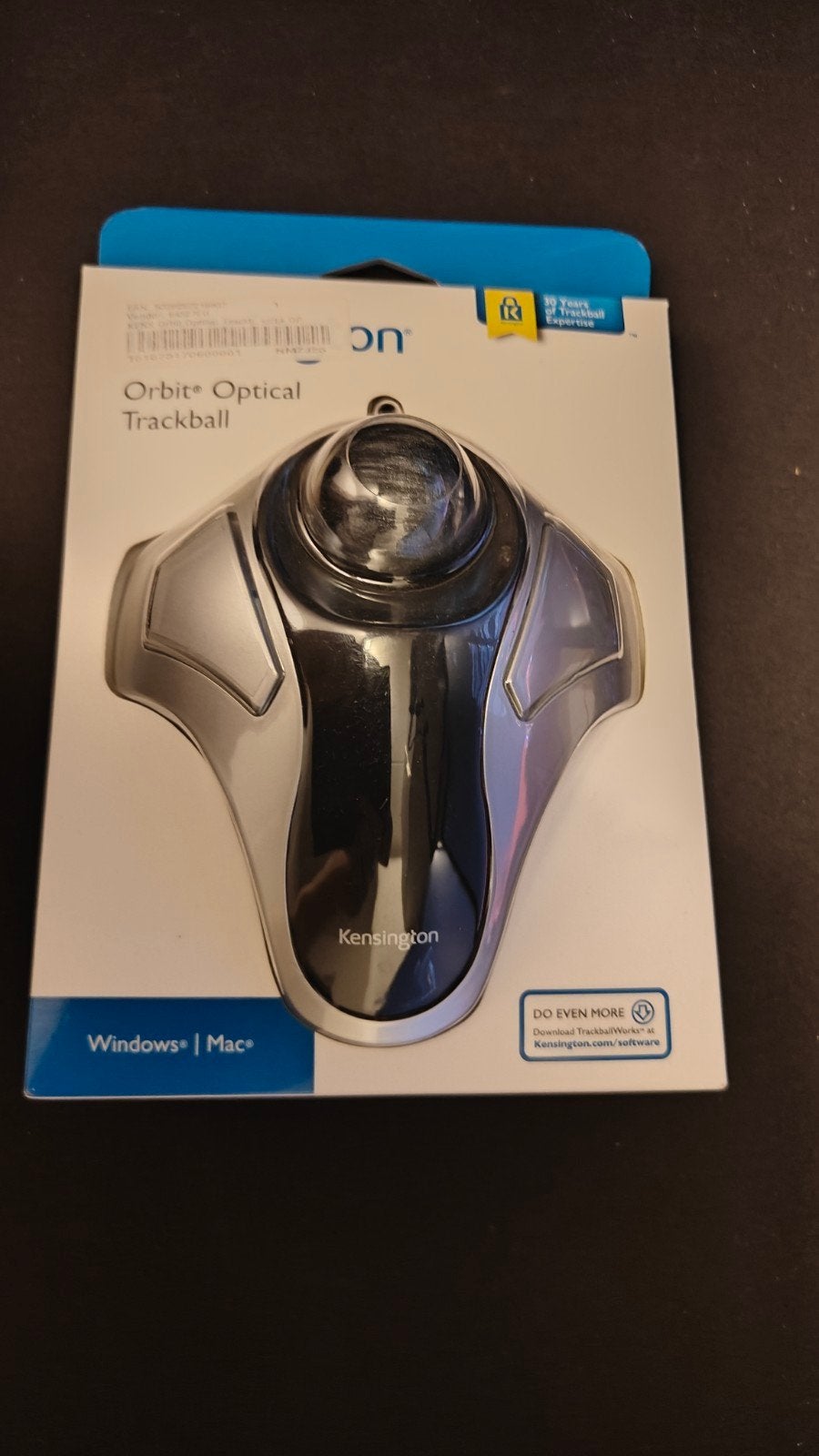 Kensington Orbit Optical Trackball - Nieuw in doos, Computers en Software, Muizen, Kensington, Ergonomisch, Nieuw, Ophalen of Verzenden