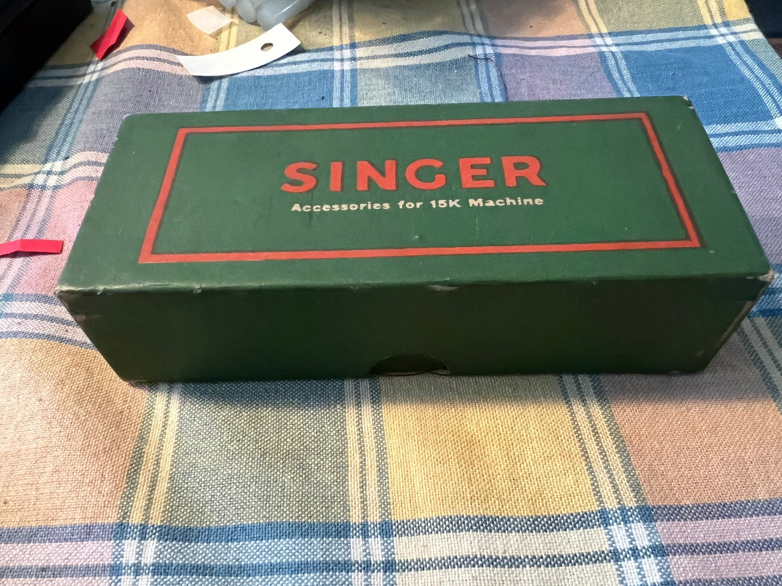 Singer  doosje met hulpstukken, Ophalen, Zo goed als nieuw, Naaimachine, Singer