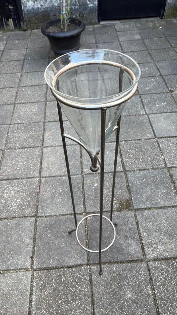 Planten standaard incl glazenkom, Huis en Inrichting, Woonaccessoires | Zuilen en Pilaren, Ophalen, Gebruikt