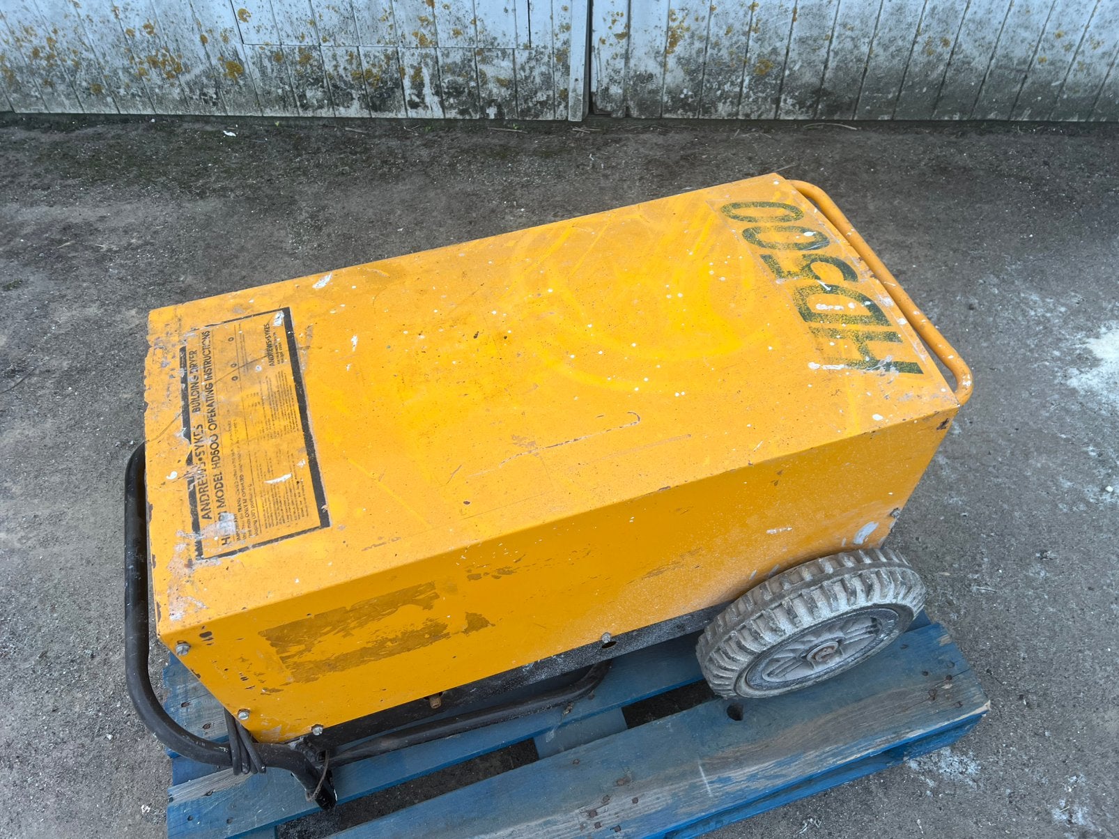 Bouwdroger Andrews HD500 230V, Ophalen, Gebruikt, Afzuiger