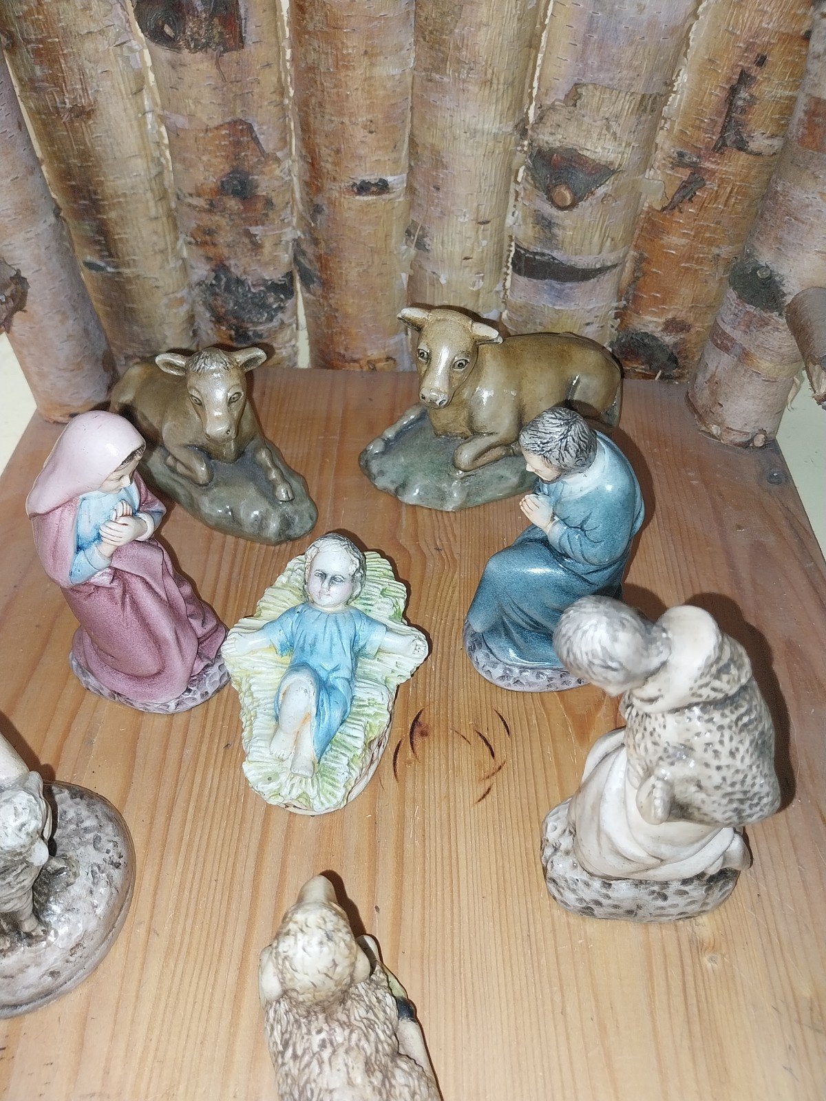 kerststal met groep, Ophalen