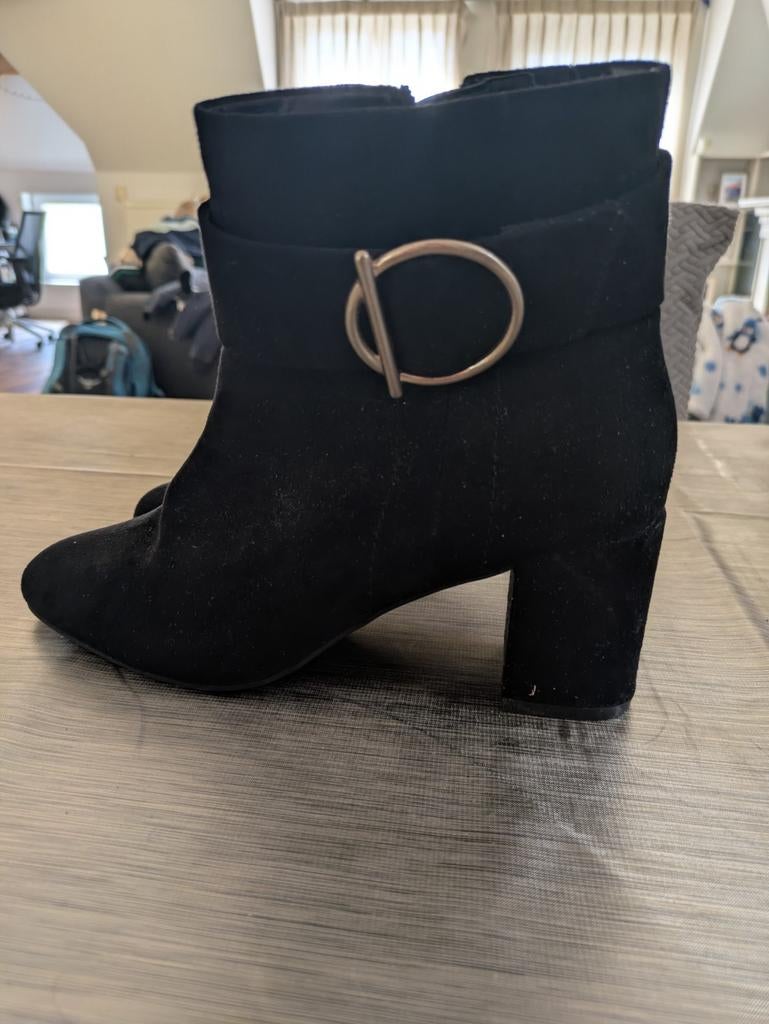Black Ankle Boots - Zwarte enkellaarsjes, Kleding | Dames, Schoenen, Ophalen of Verzenden, Gedragen, Zwart