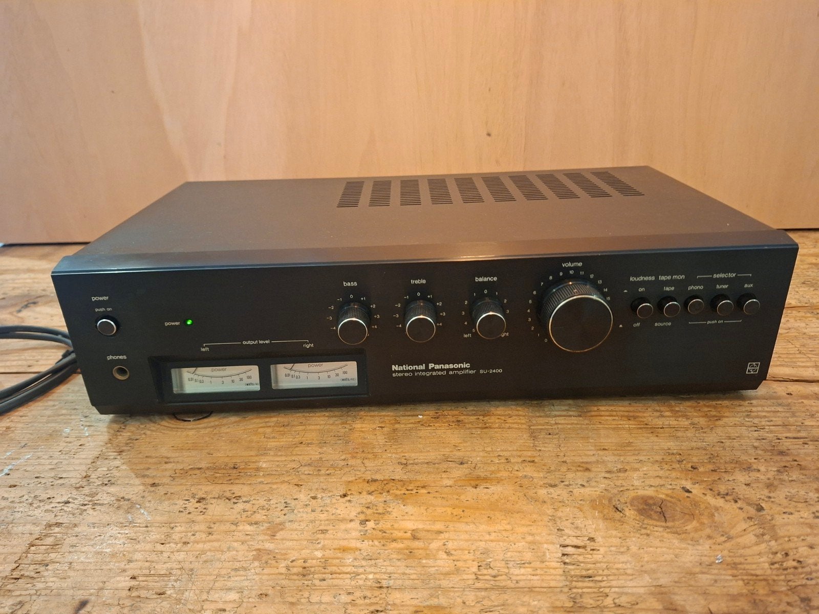 National Panasonic SU-2400 Stereo Geïntegreerde Versterker, Overige merken, Gebruikt, Ophalen of Verzenden, 120 watt of meer