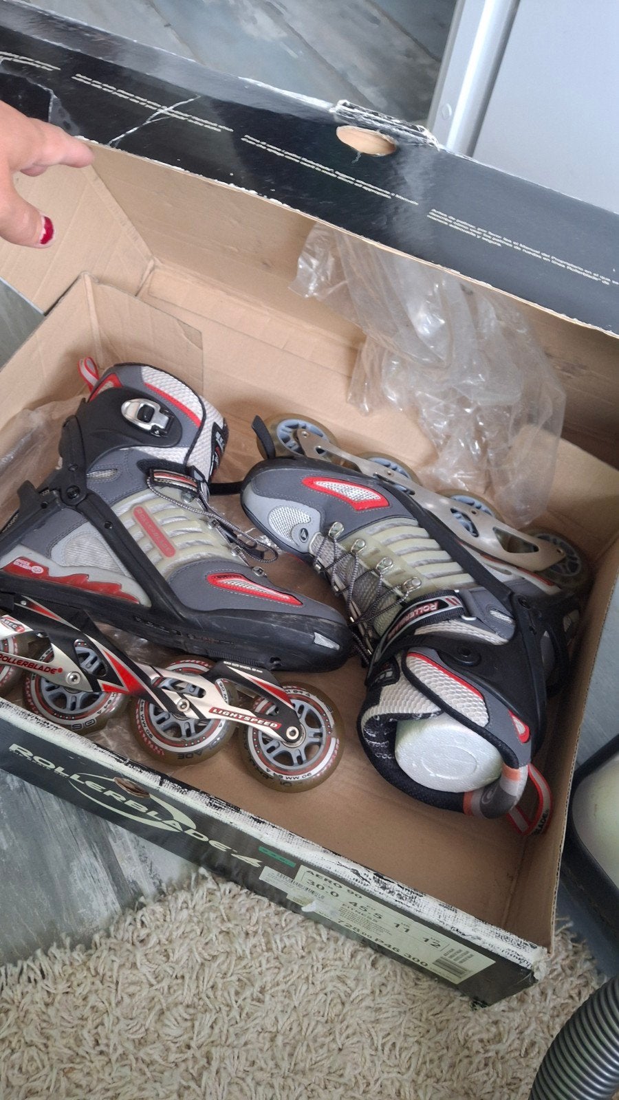 Rollerblade skeelers maat 45.5, 90mm wiel, Ophalen of Verzenden, Zo goed als nieuw, Inline skates 4 wielen, Overige merken