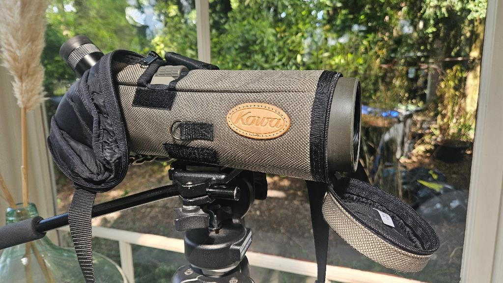 Kowa Telescoop - Spotting scope i.g.staat met tas en statief, Ophalen, Gebruikt, Lenzentelescoop (refractor), Met statief