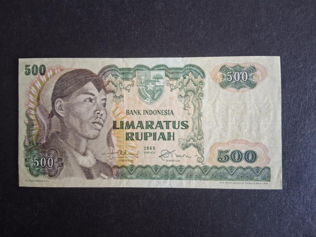 500 rupiah Indonesië xf 1968, Ophalen of Verzenden, Zuidoost-Azië, Los biljet
