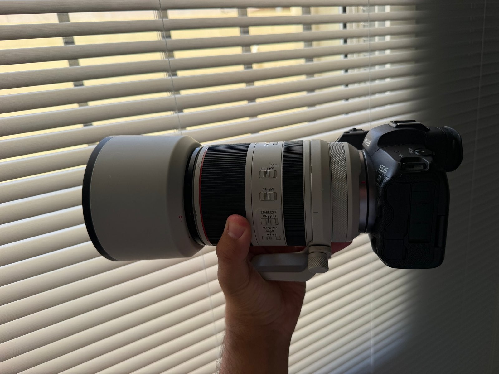 Canon EOS R5 met RF 70-200mm f/2.8L IS USM lens, Ophalen, Canon, Beeldstabilisatie, Zo goed als nieuw