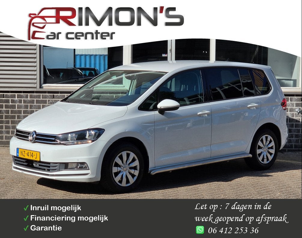 Volkswagen Touran 2.0 TDI SCR Comfortline Automaat Dealer On, Euro 6, 4 cilinders, 150 pk, Wit