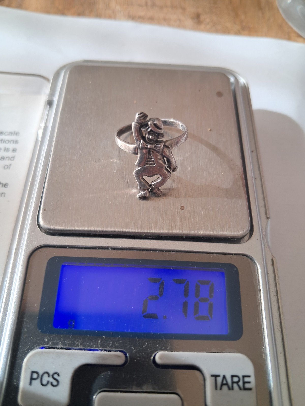 925 zilveren clown ring, Ophalen, Zilver, Zilver, Dame