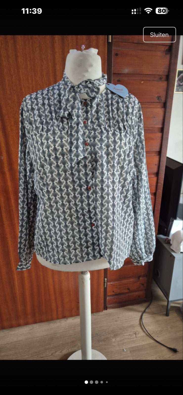 Blouse van Banned Retro maat 4xl/22/50, Overige kleuren, Maat 46/48 (XL) of groter, Nieuw, Ophalen of Verzenden