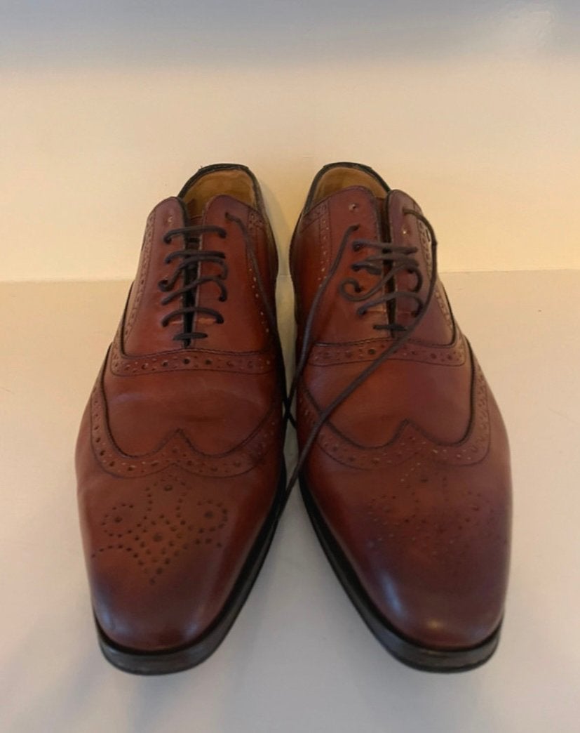 Floris van Bommel Raffa schoenen bruin leer maat 43 1/3, Ophalen of Verzenden, Zo goed als nieuw, Bruin