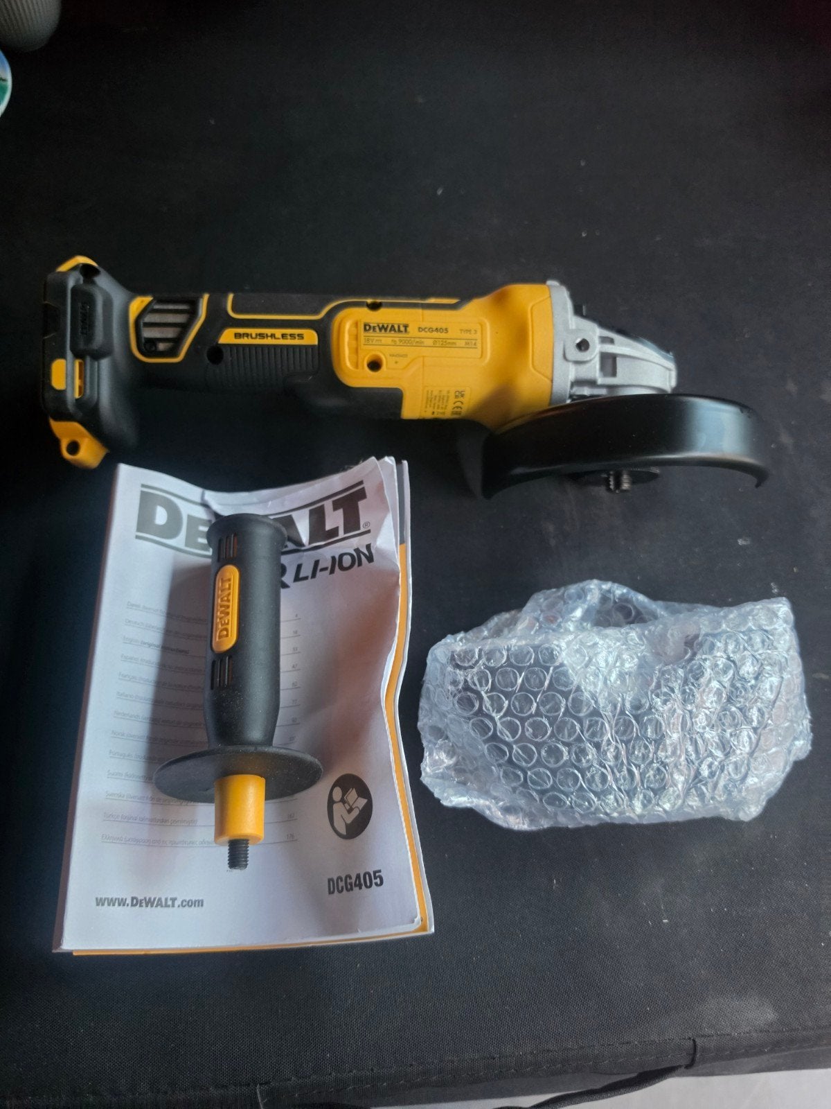 DeWalt DCG405 Accu Haakse Slijper -  nieuw, Ophalen of Verzenden, Zo goed als nieuw, 700 tot 1000 watt, Haakse handslijpmachine