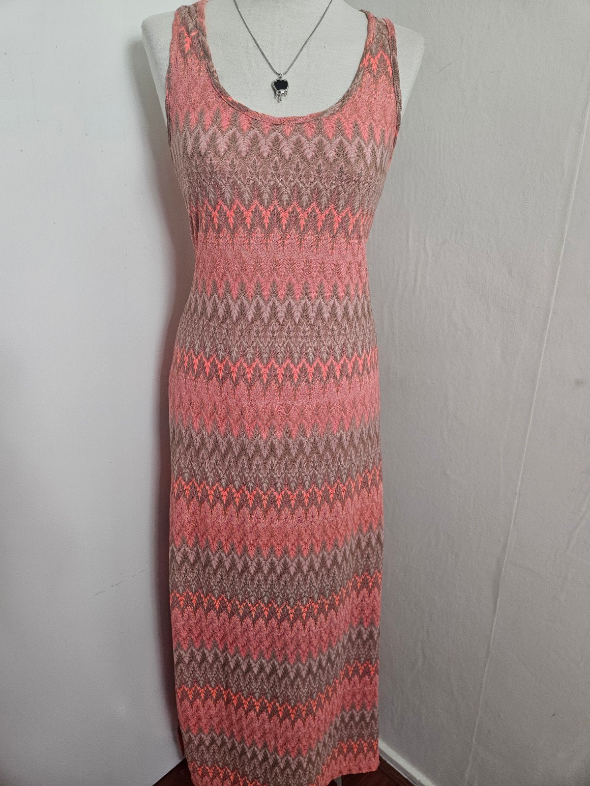 Prachtige z.g.a.n. maxi dress van Moody's, mt M/L!, Kleding | Dames, Maat 38/40 (M), Oranje, Ophalen of Verzenden, Zo goed als nieuw