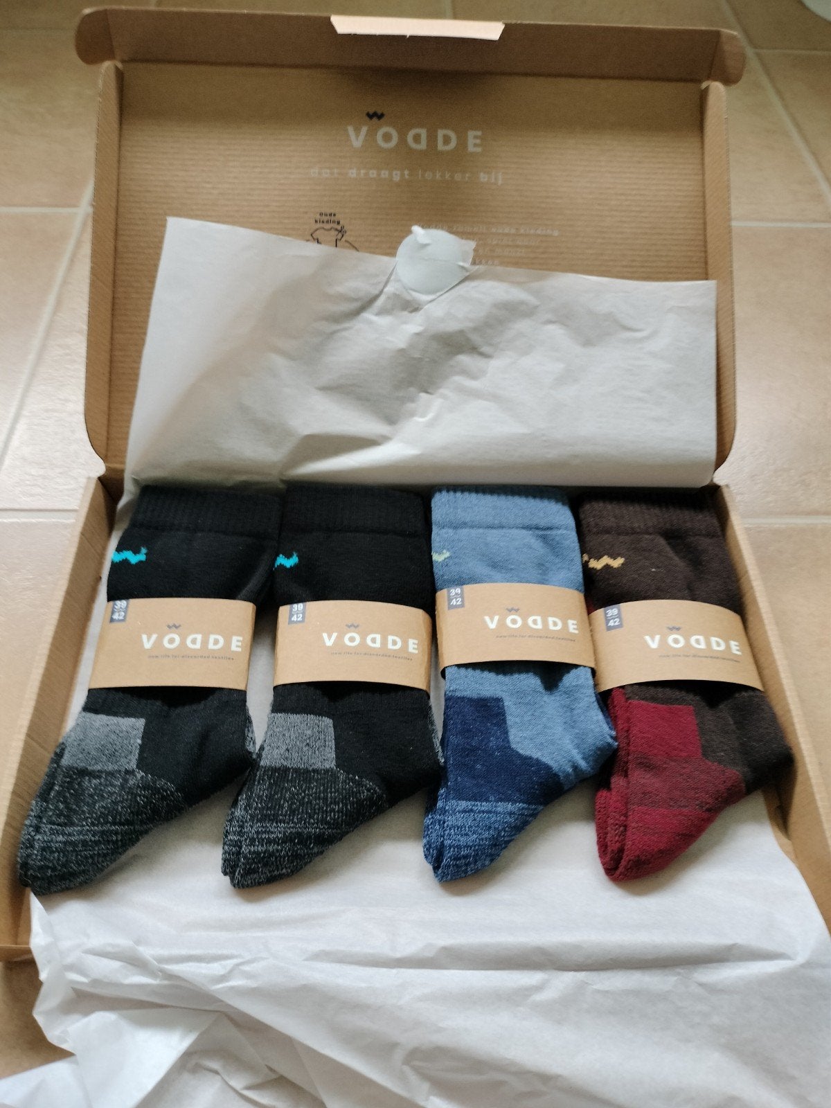 4 paar duurzame Vodde sokken maat 39/42 - Nieuw!, Kleding | Dames, Sokken en Kousen, Sokken en Kniesokken, Vodde, Nieuw, Ophalen of Verzenden