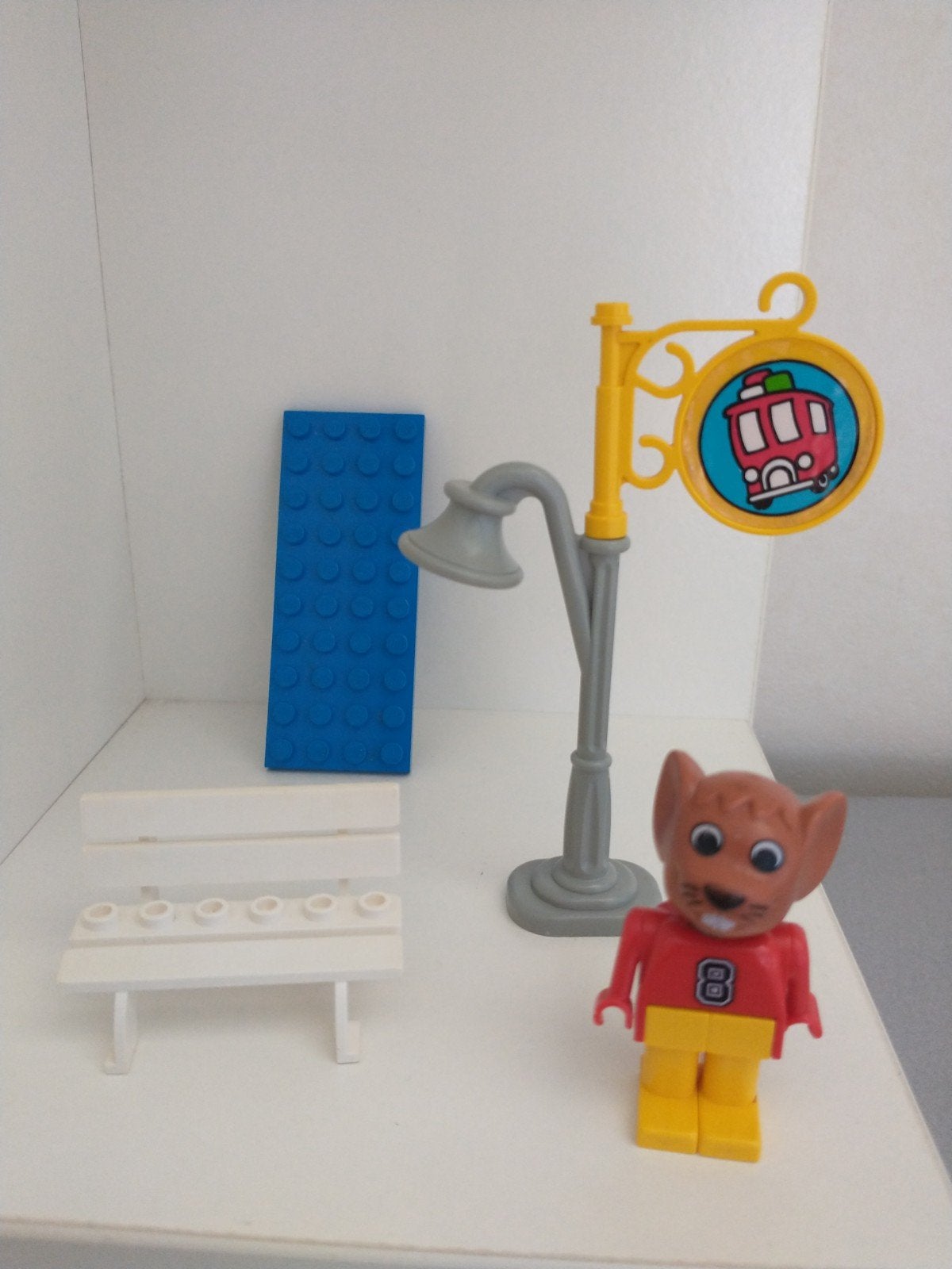 Lego Fabuland 3719 busstop, Gebruikt, Overige thema's, Lego, Compleet