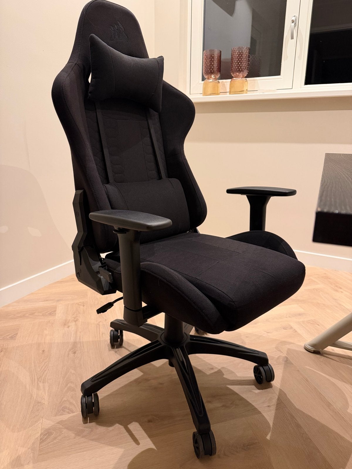 Corsair T3 Rush Gaming Stoel - Zwart, Zwart, Ophalen of Verzenden, Zo goed als nieuw, Bureaustoel