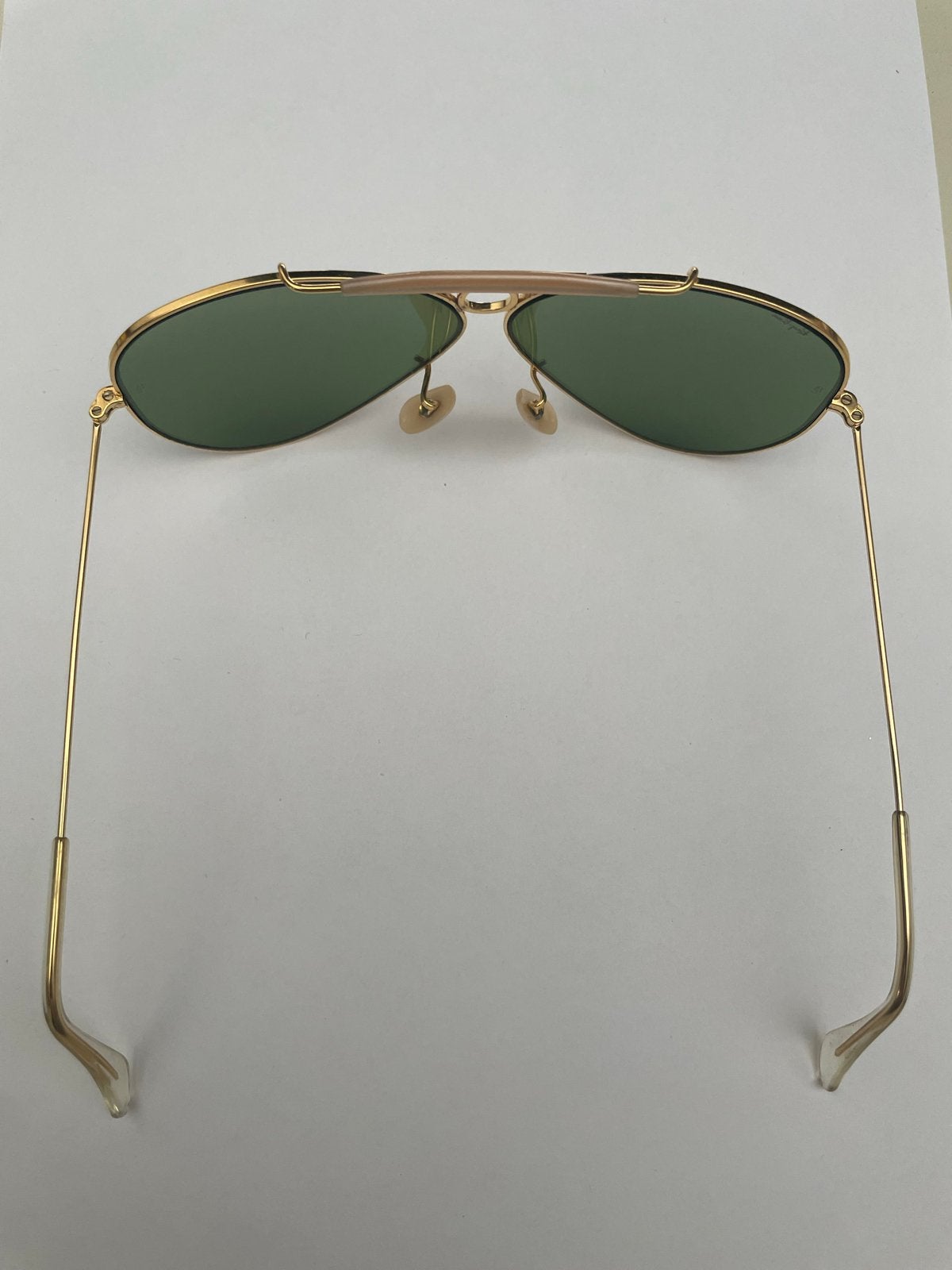 Vintage B&L Ray-Ban Aviator Shooter zonnebril jaren '80, Zonnebril, Overige kleuren, Ophalen of Verzenden, Zo goed als nieuw