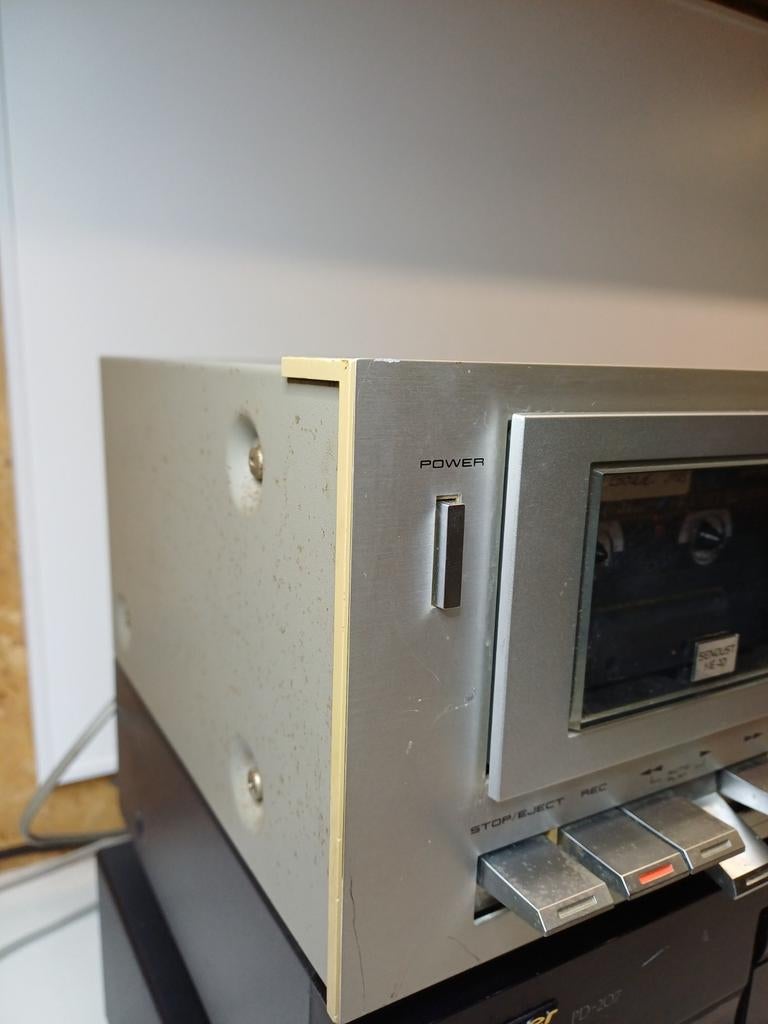 Akai CS-M02 Stereo Cassettedeck met Sendust kop en Dolby, Audio, Tv en Foto, Cassettedecks, Ophalen of Verzenden