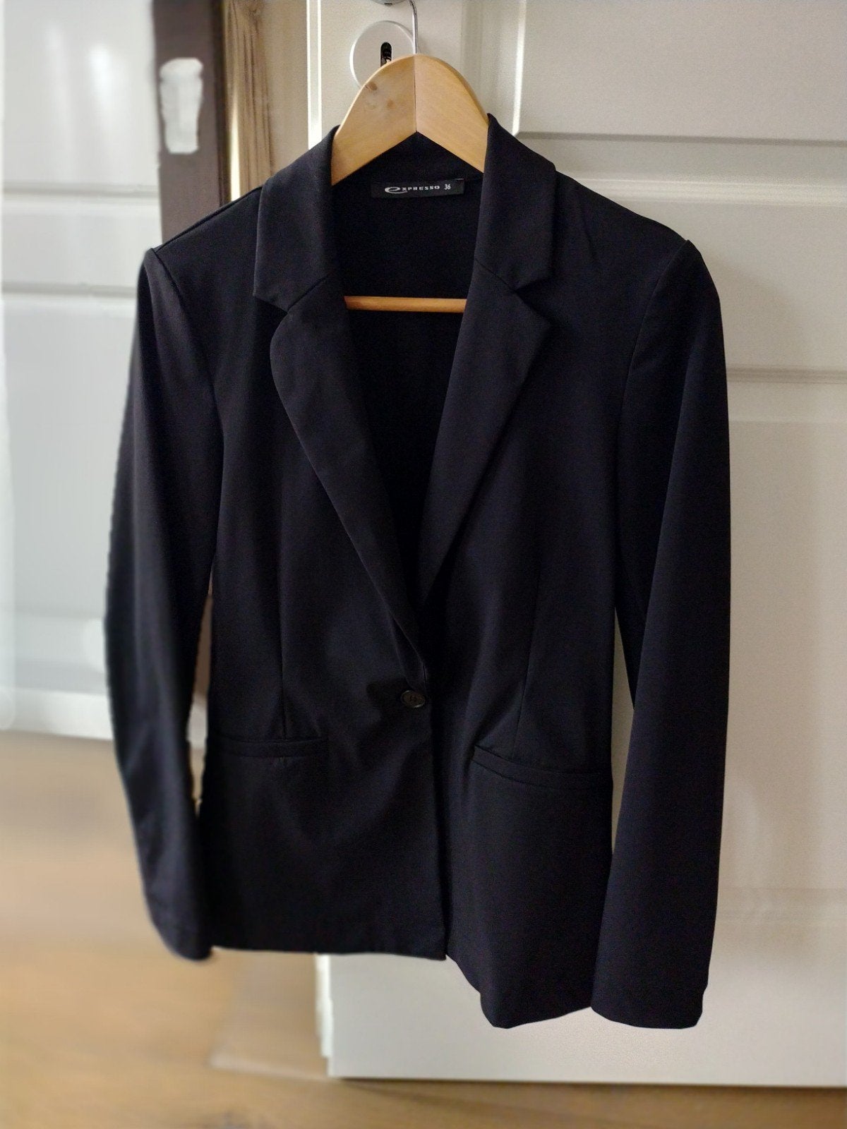 Travelstof  blazer Expresso maat S, Kleding | Dames, Expresso, Zwart, Ophalen of Verzenden, Zo goed als nieuw