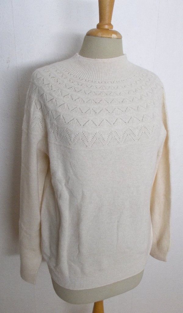 Noors look beige zacht en soepele 100% wollen trui! XL, Verzenden, Nieuw, Maat 46/48 (XL) of groter, Beige