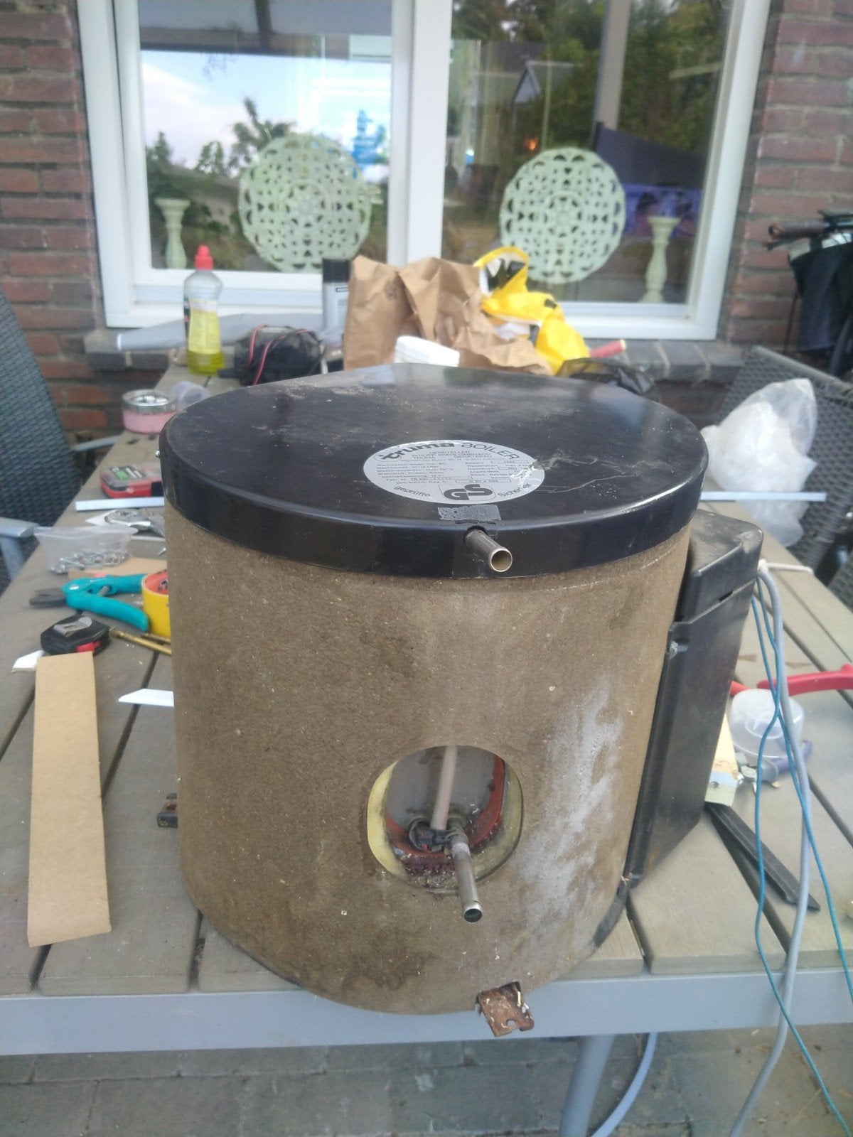 boiler en kachel, Ophalen, Gebruikt